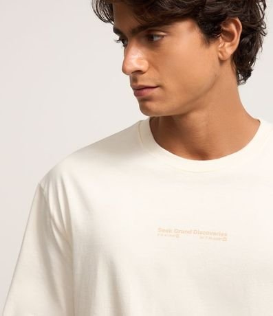 Remera Relaxed con Estampa Lettering y Mapa