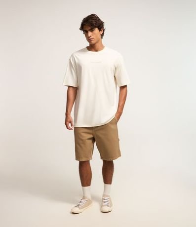 Remera Relaxed con Estampa Lettering y Mapa 2