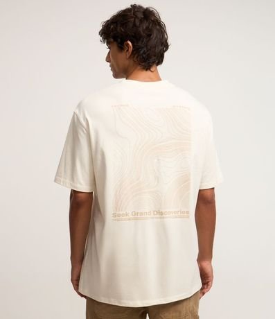 Remera Relaxed con Estampa Lettering y Mapa 3