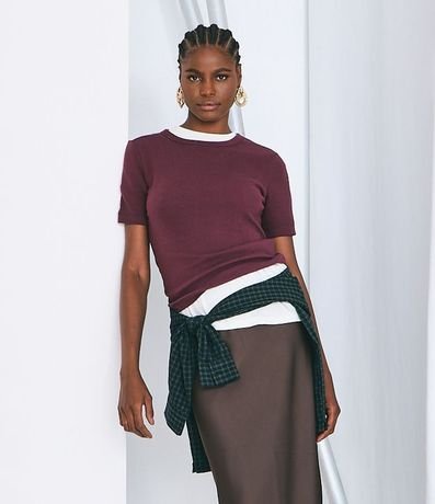 Blusa en Algodón Pima con Cuello Redondo 8