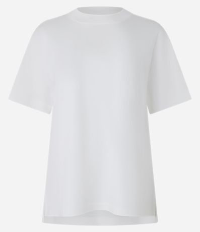 Blusa en Algodón Pima con Cuello Redondo 8