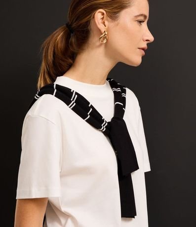 Blusa en Algodón Pima con Cuello Redondo 6