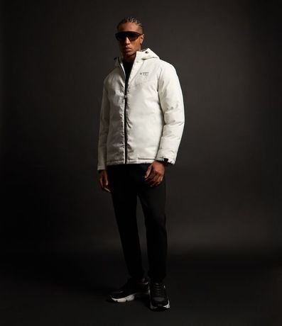 Campera Deportiva con Capucha y Estampa Lettering 2
