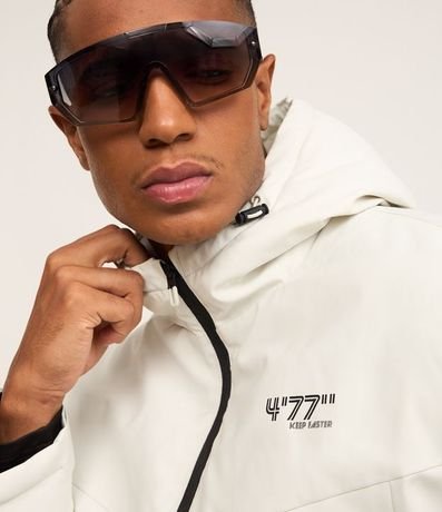 Campera Deportiva con Capucha y Estampa Lettering 3