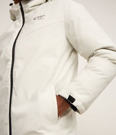 Campera Deportiva con Capucha y Estampa Lettering 5