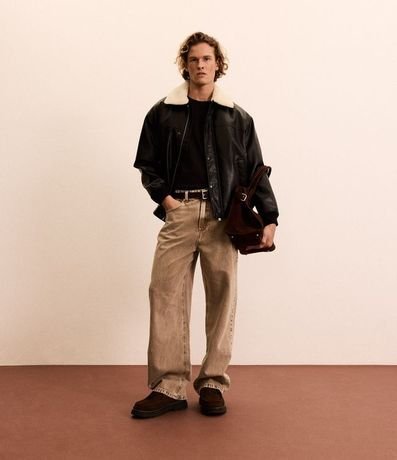 Pantalón Super Baggy en Sarga Cationizada