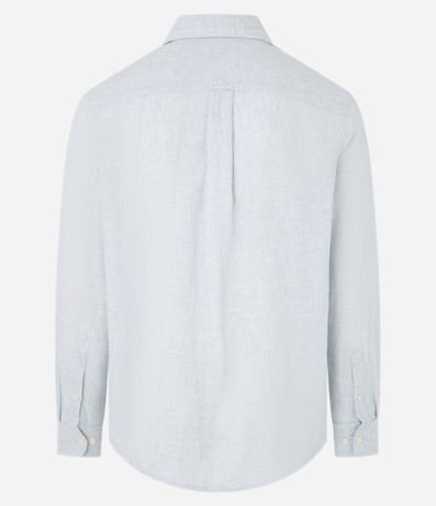 Camisa con Lino Cuello Inglés y Abotonado 6