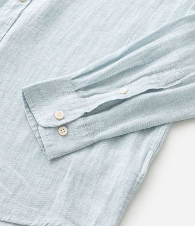 Camisa con Lino Cuello Inglés y Abotonado 9