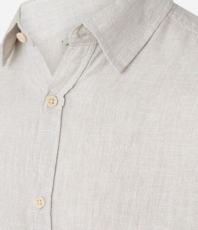 Camisa con Lino Cuello Inglés y Abotonado 8