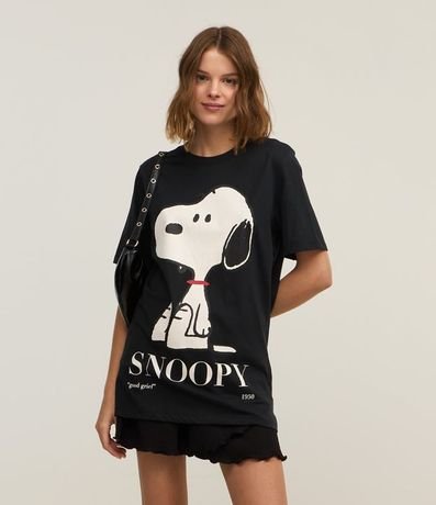 Remera en Algodón con Estampa Snoopy 1