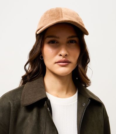 Gorra Aba Curva en Gamuza Básico 1