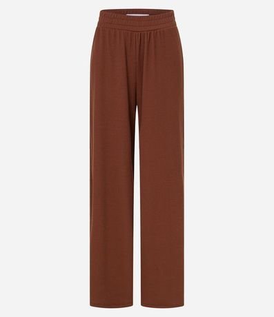 Pantalón Recto en Rib Texturizada 4