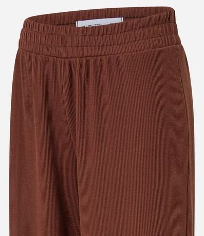 Pantalón Recto en Rib Texturizada 5