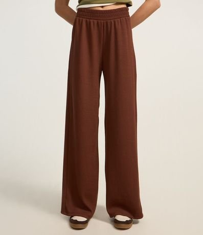 Pantalón Recto en Rib Texturizada 2