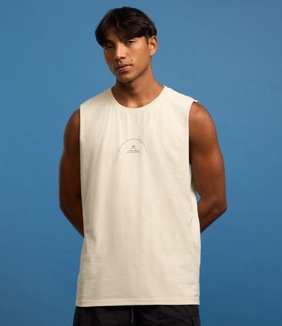 Musculosa Comfort en Algodón con Estampa Lettering 3