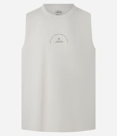 Musculosa Comfort en Algodón con Estampa Lettering 4