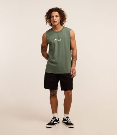 Musculosa Comfort en Algodón con Estampa Centralizada 2