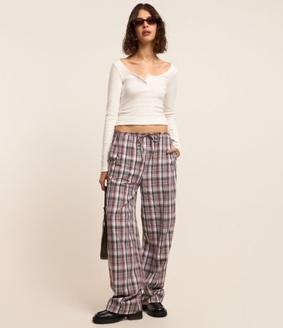 Blusa en Rib con Escote U y Botones 2