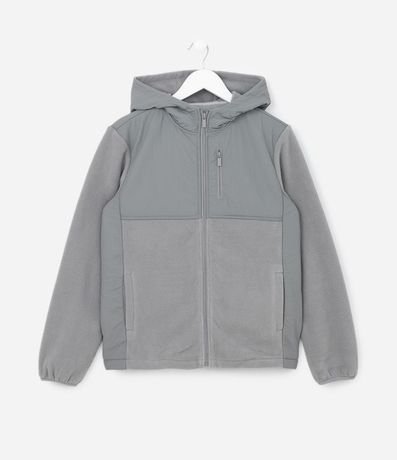 Campera Deportiva Infantil con Forro Fleece y Capucha - Talle 5 a 14 años