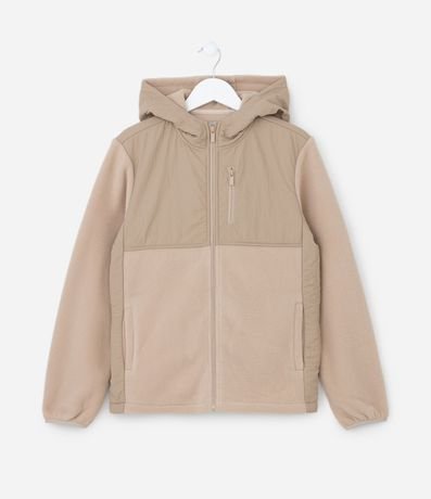 Campera Deportiva Infantil con Forro Fleece y Capucha - Talle 5 a 14 años