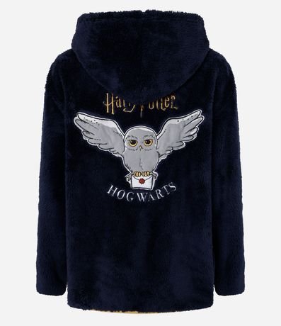Bata de Baño corto en Fleece con Cremallera y capucha con Búho Harry Potter 6