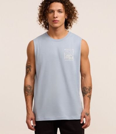 Musculosa Comfort en Algodón Estampa Cuatro Islas