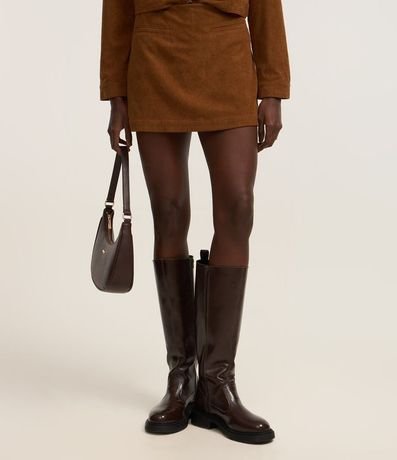 Short Pollera Corto en Terciopelo Pana 3