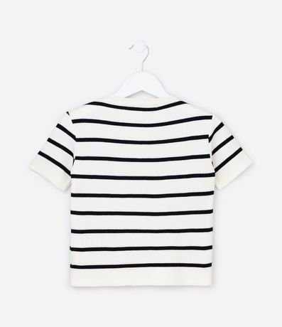 Blusa Infantil en Punto con Rayas - Talle 5 a 14 años 2