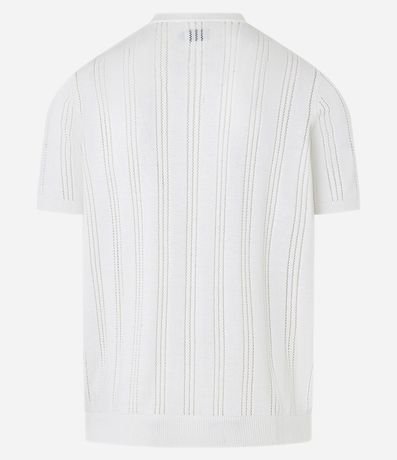 Remera de Algodón Perforada con Bies Acanalado 3