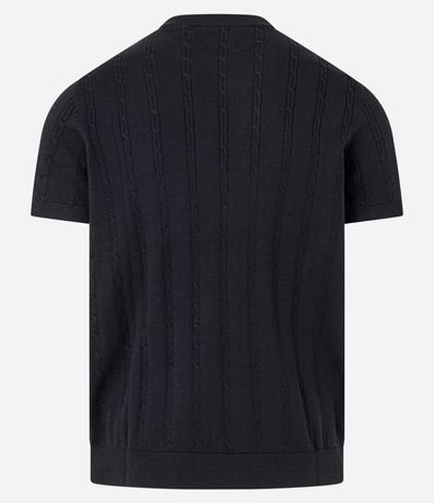 Remera en Algodón con Textura Trenzada 8