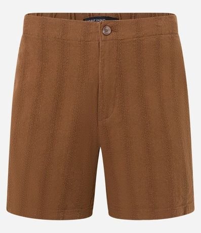 Bermuda en Algodón con Textura y Cintura Elástica 6