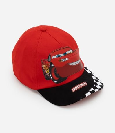 Gorra Ala Recta Infantil con Estampa Rayo McQueen - Talle único