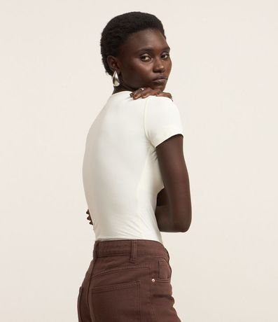 Body Básico en Poliamida con Mangas Cortas 3