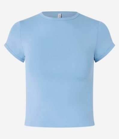 Blusa Básica en Poliamida con Manga Corta