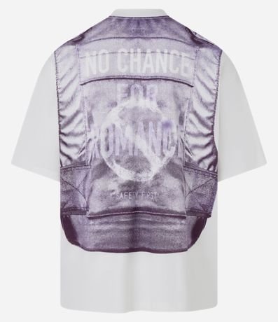 Remera Oversized con Estampa de Chaleco 6