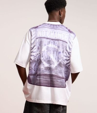 Remera Oversized con Estampa de Chaleco 2