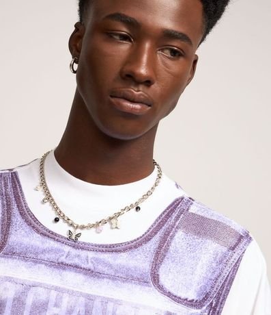 Remera Oversized con Estampa de Chaleco 4