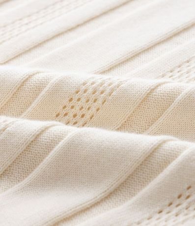 Camisa Cuello Polo con Cremallera en Algodón Texturizada 5