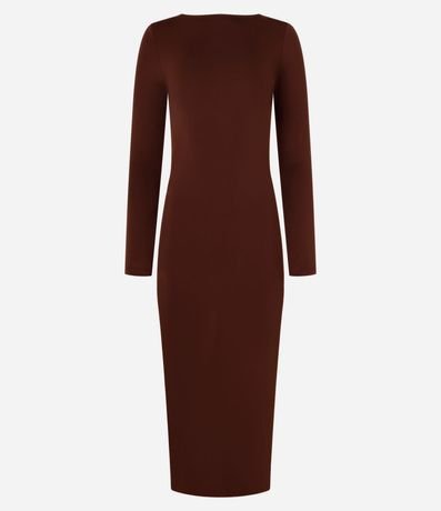 Vestido New Midi con Escote en la Espalda y Abertura 6