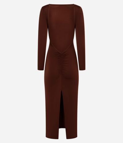 Vestido New Midi con Escote en la Espalda y Abertura 7