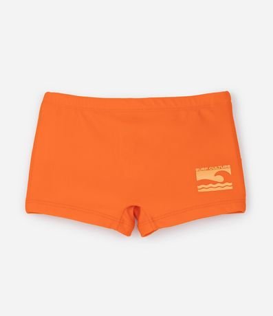 Sunga Boxer Infantil  em Microfibra con Estampa Lateral de Ondinha - Talle 5 a 14 años