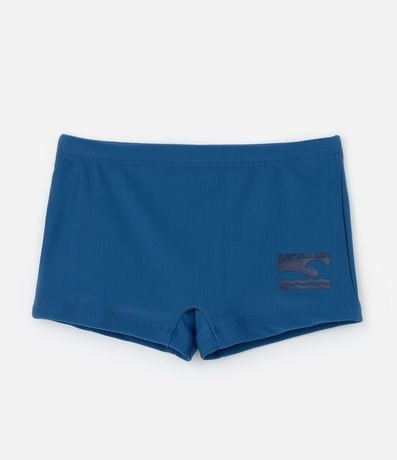 Sunga Boxer Infantil  em Microfibra con Estampa Lateral de Ondinha - Talle 5 a 14 años