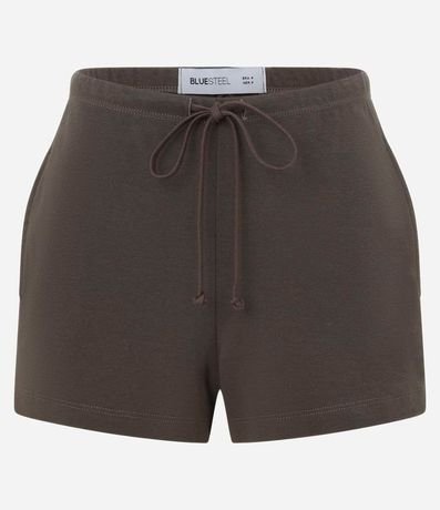 Short Básico en Rib con Lazo en la Cintura 5