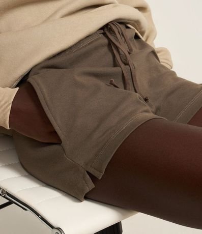 Short Básico en Rib con Lazo en la Cintura 4