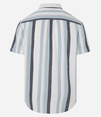 Camisa en Algodón Texturizada con Estampa Rayas 9