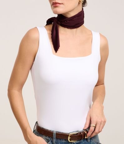 Blusa en Poliamida con Escote Cuadrado 5