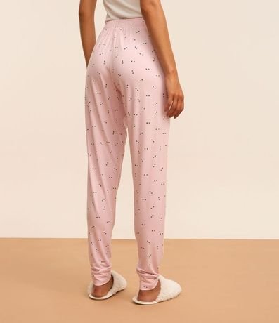 Pantalón de Pijama en Viscosa Estampada de Gafitas 3