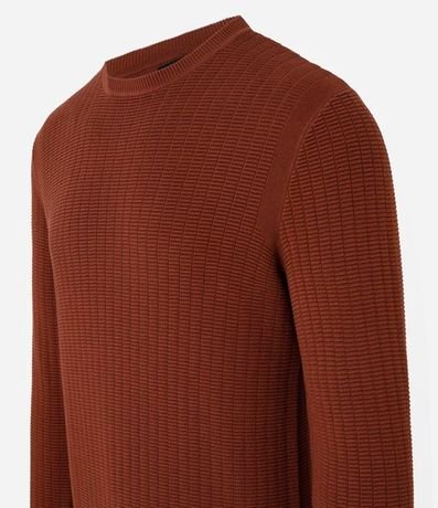 Suéter en Malla con Textura de Cuadros Grid 6