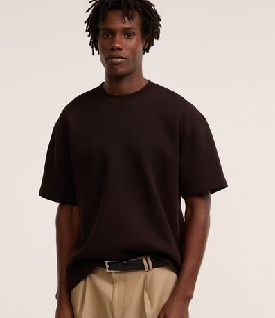 Remera Boxy Tech en Malla Pesada