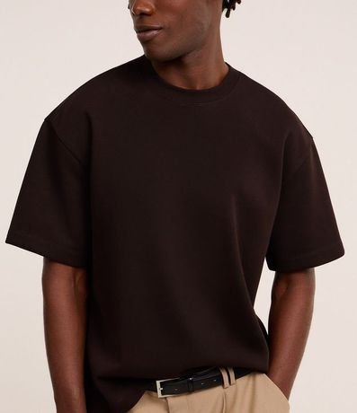 Remera Boxy Tech en Malla Pesada 4